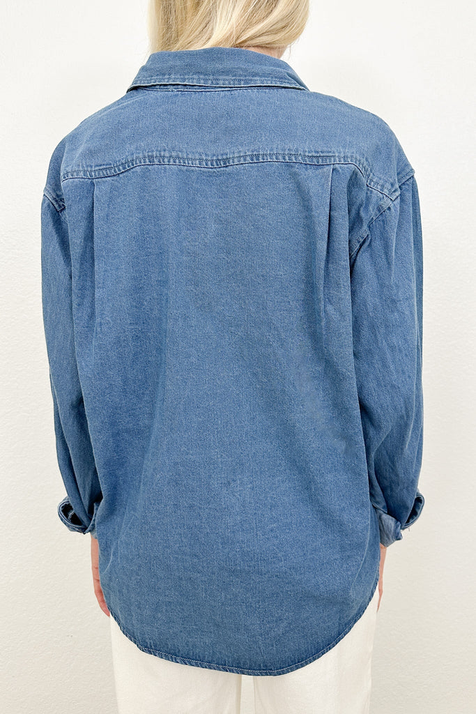 Austin Denim Button Down Shirt - Neutral Ground