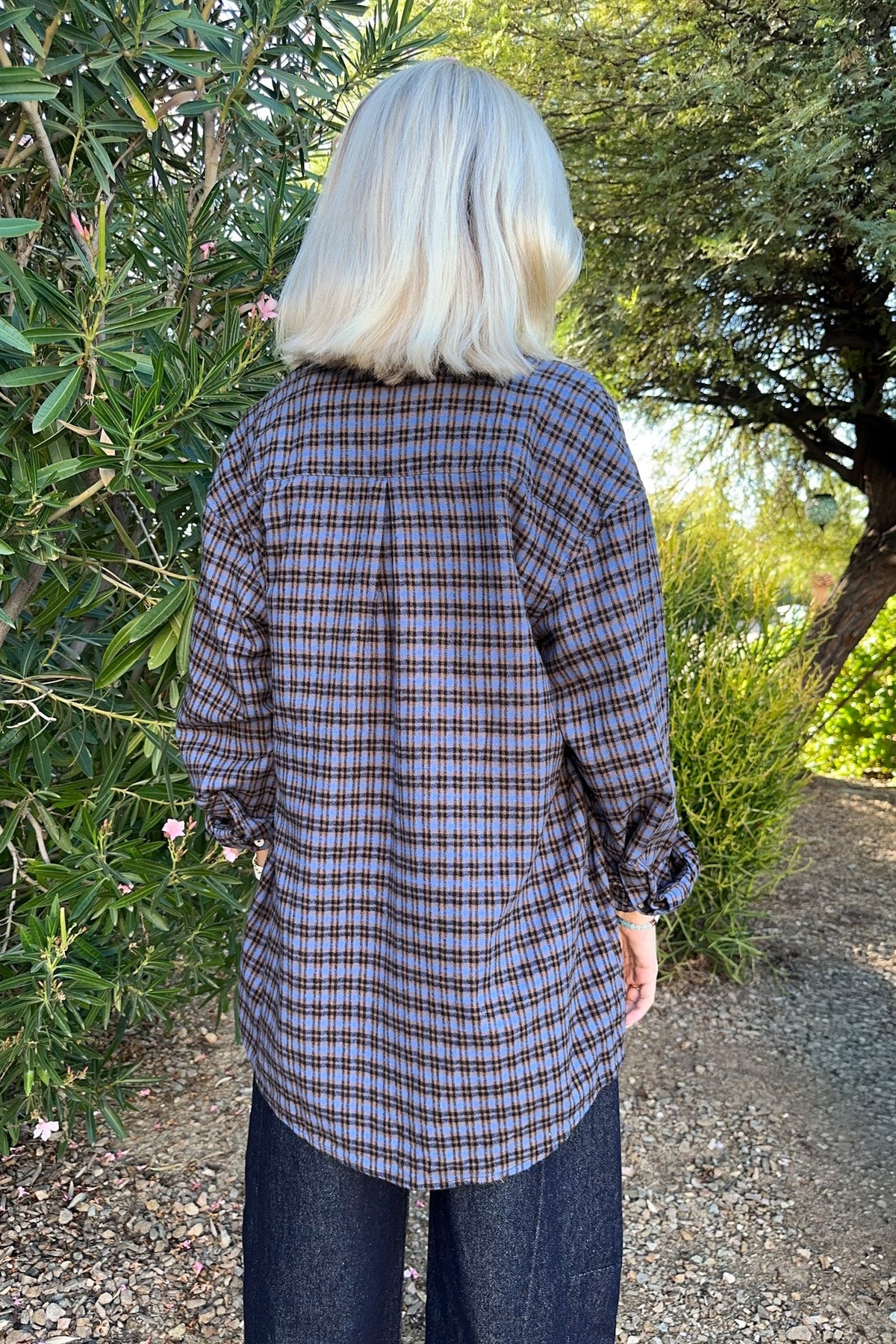 Autumn Plaid Button Down Cotton Flannel Shirt - Neutral Ground