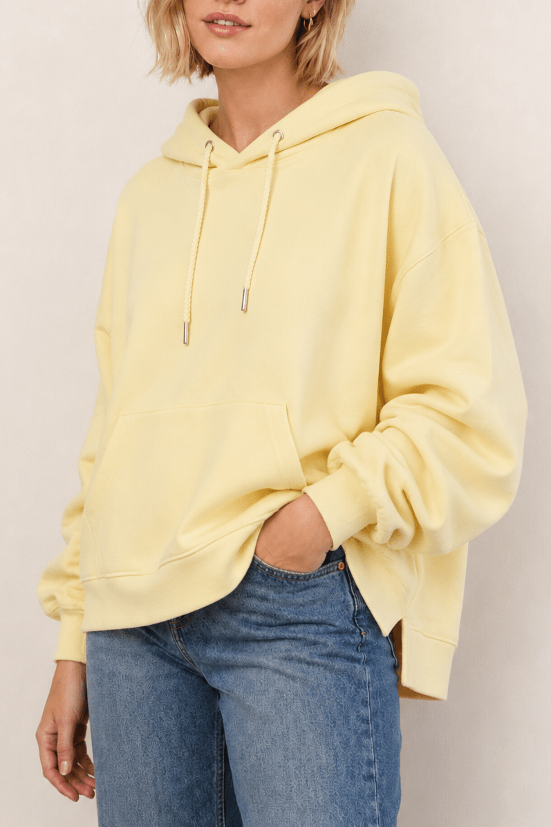Bailey Oversized Hoodie in Butter - Neutral Ground