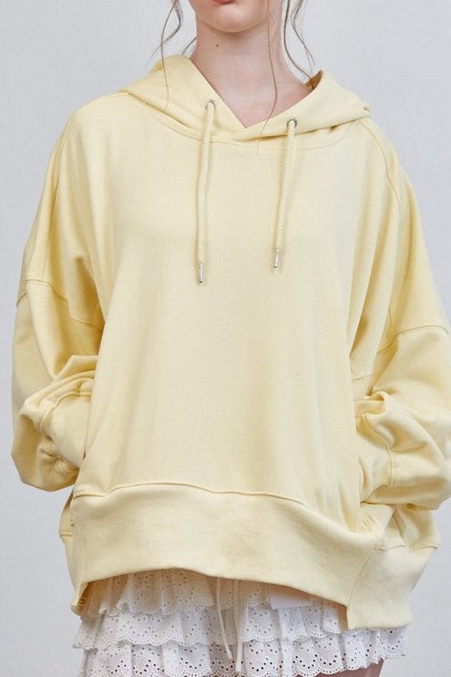 Bailey Oversized Hoodie in Butter - Neutral Ground