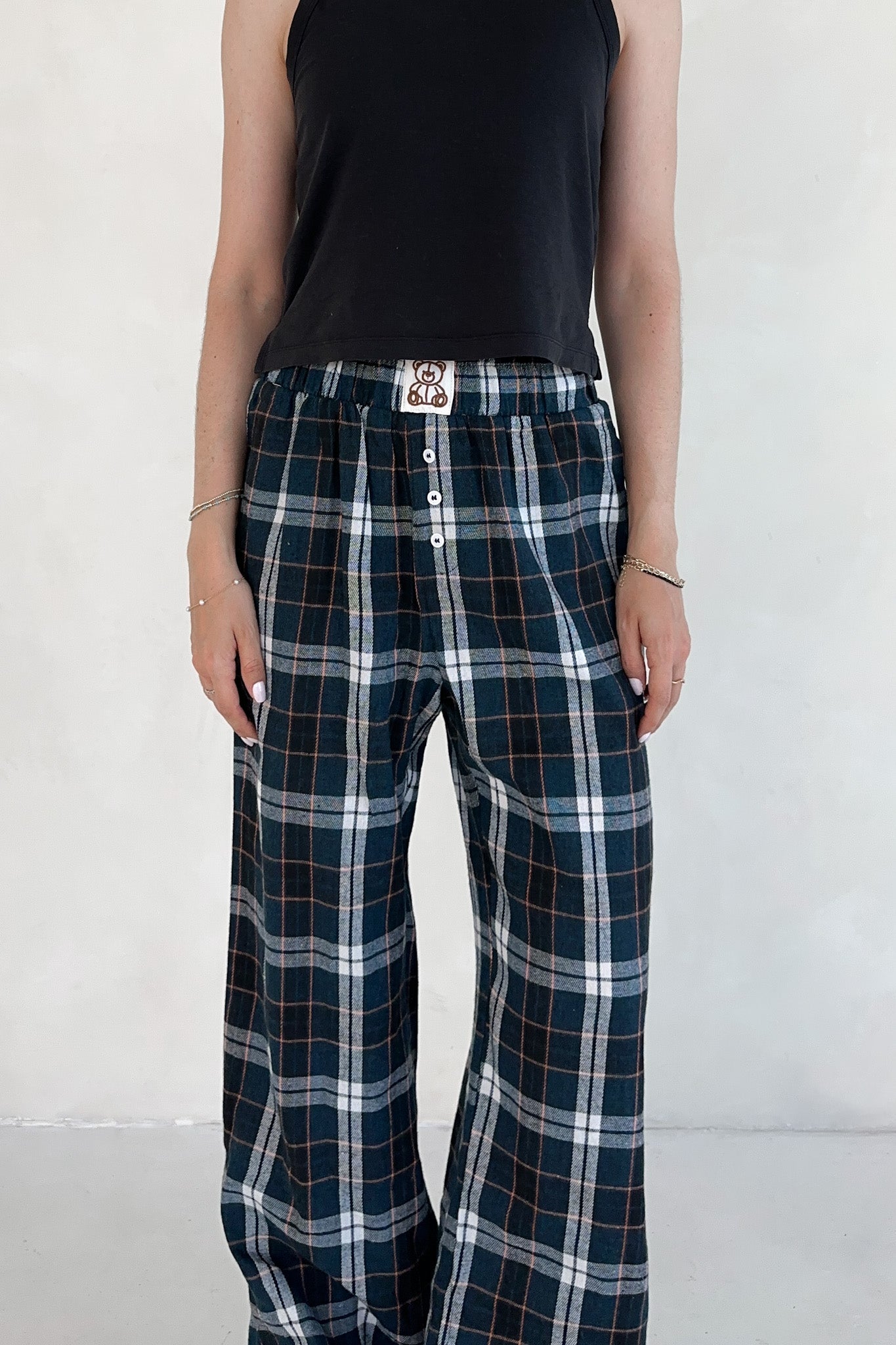 Bear Hug Pajama Style Pants - Neutral Ground