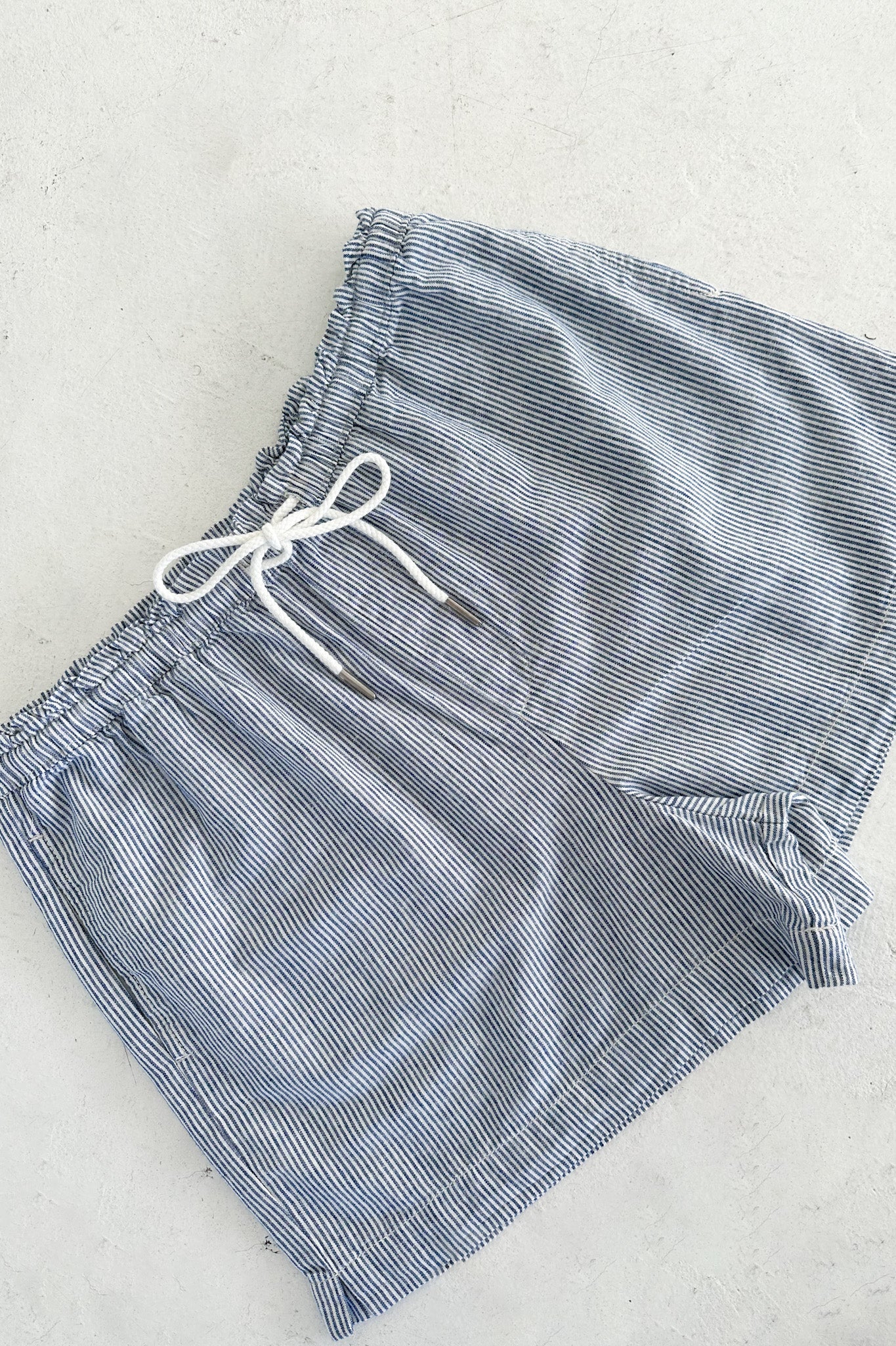 Boardwalk Striped Shorts in Navy - Neutral Ground
