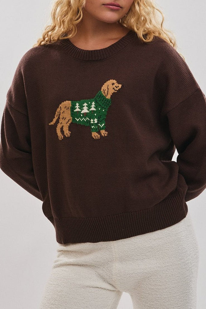 Brinkley Dog With Sweater Pullover - Neutral Ground