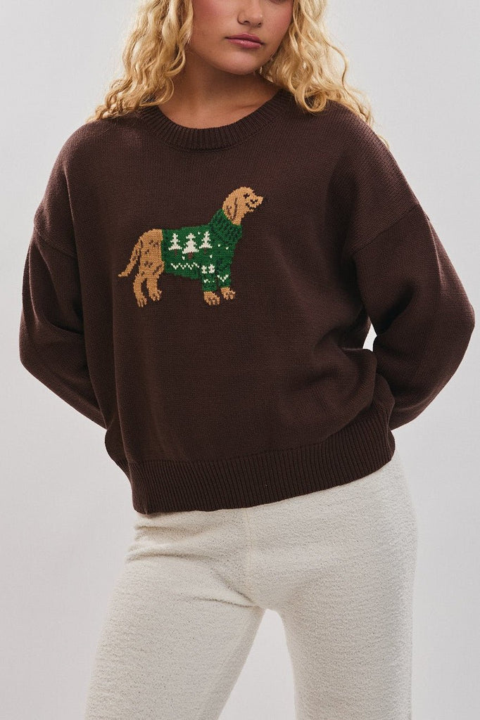 Brinkley Dog With Sweater Pullover - Neutral Ground