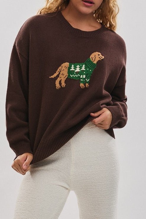 Brinkley Dog With Sweater Pullover - Neutral Ground