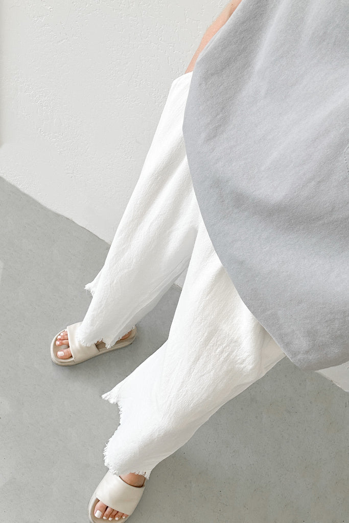 Cabana Linen Pant in White - Neutral Ground