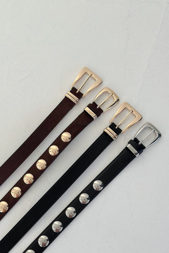 Carmen Classic Belt in Gold and Black - Neutral Ground