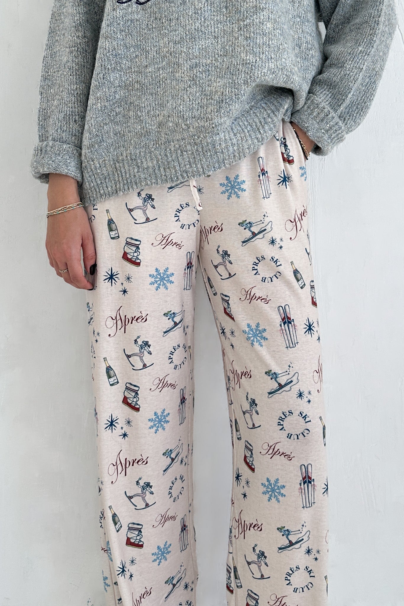 Champaign Problems Winter Pattern Pants - Neutral Ground