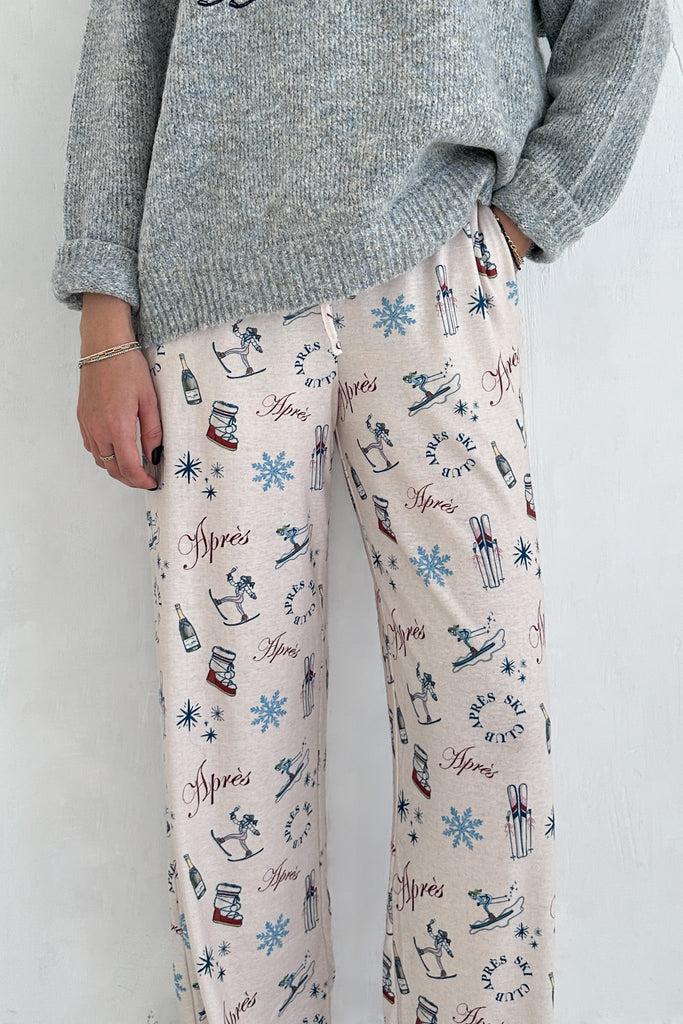 Champaign Problems Winter Pattern Pants - Neutral Ground