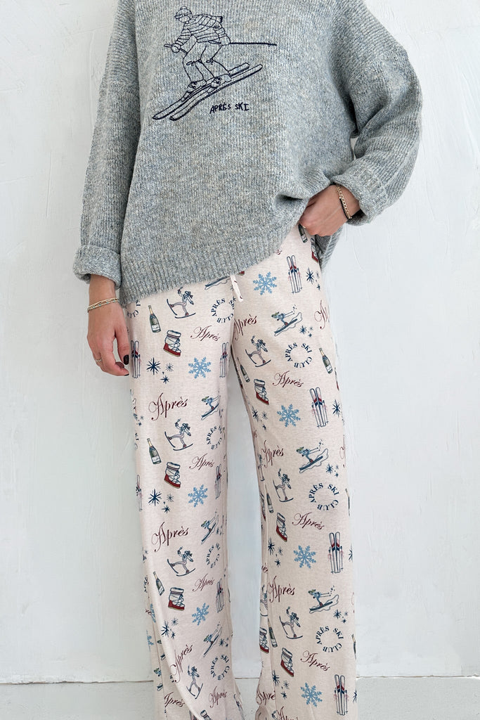 Champaign Problems Winter Pattern Pants - Neutral Ground