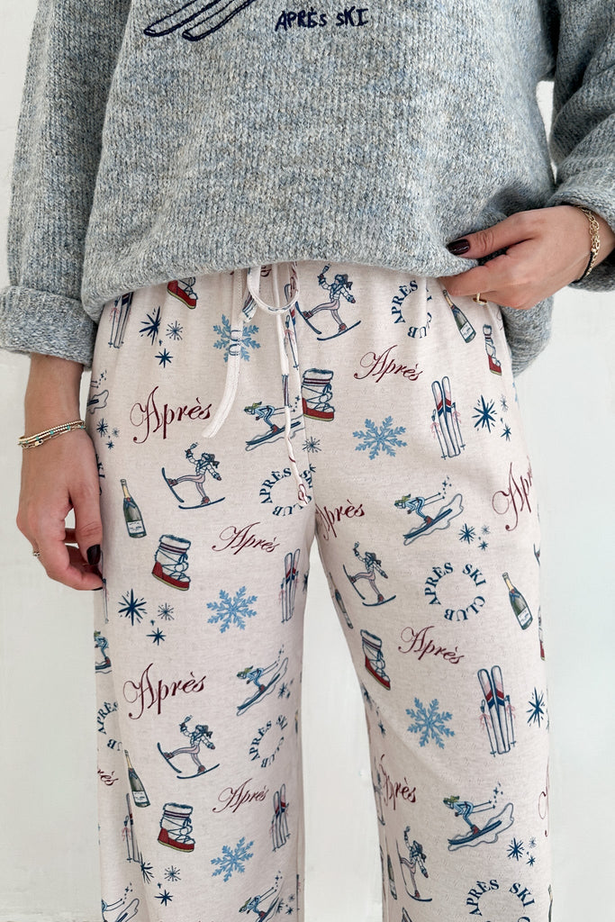 Champaign Problems Winter Pattern Pants - Neutral Ground