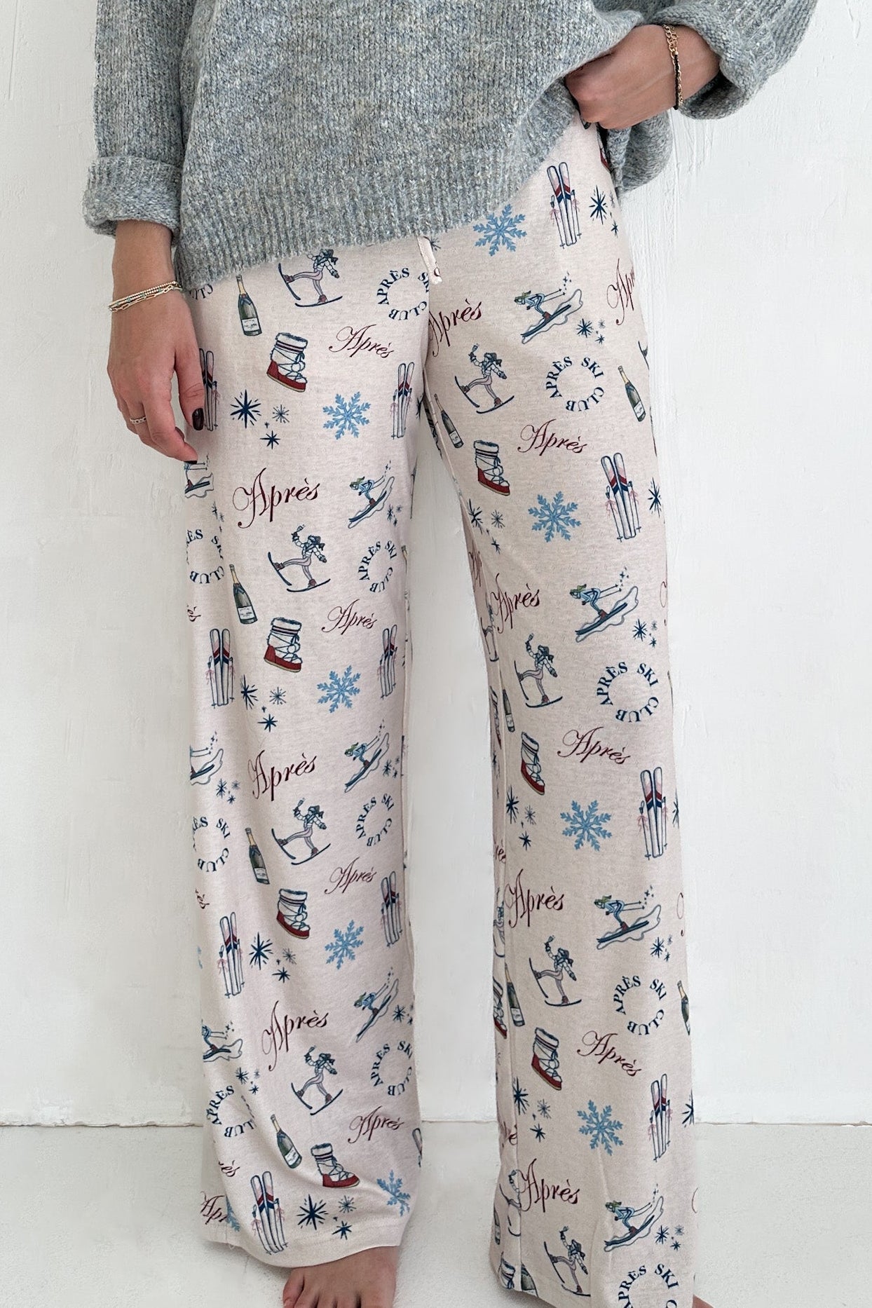 Champaign Problems Winter Pattern Pants - Neutral Ground