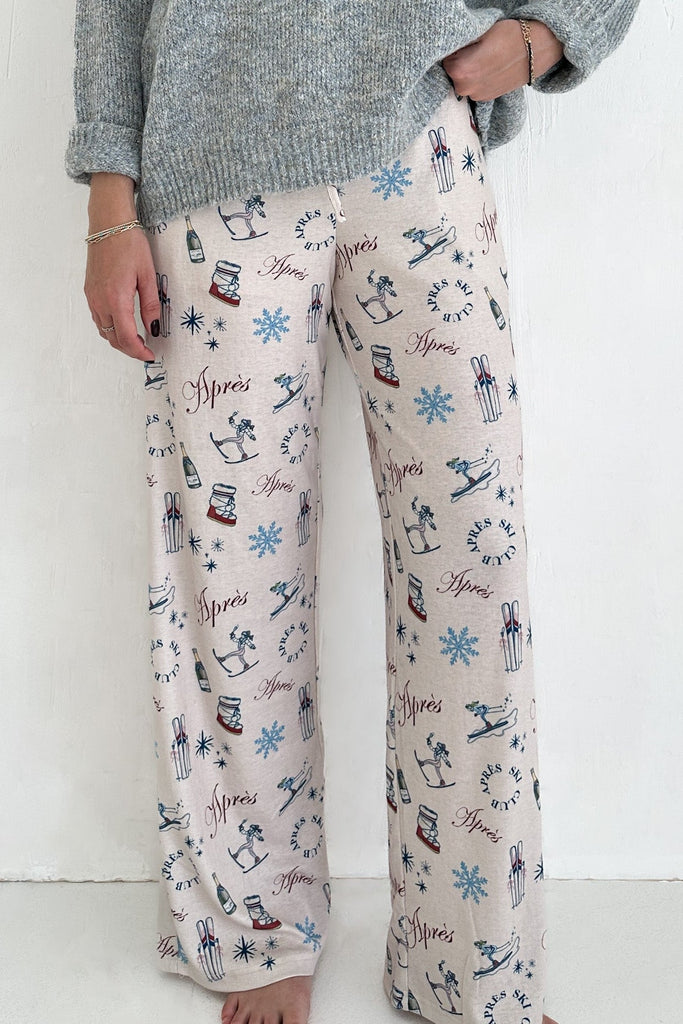 Champaign Problems Winter Pattern Pants - Neutral Ground