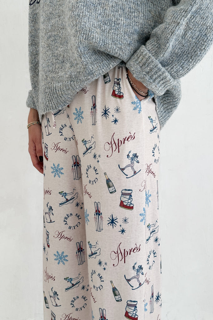 Champaign Problems Winter Pattern Pants - Neutral Ground