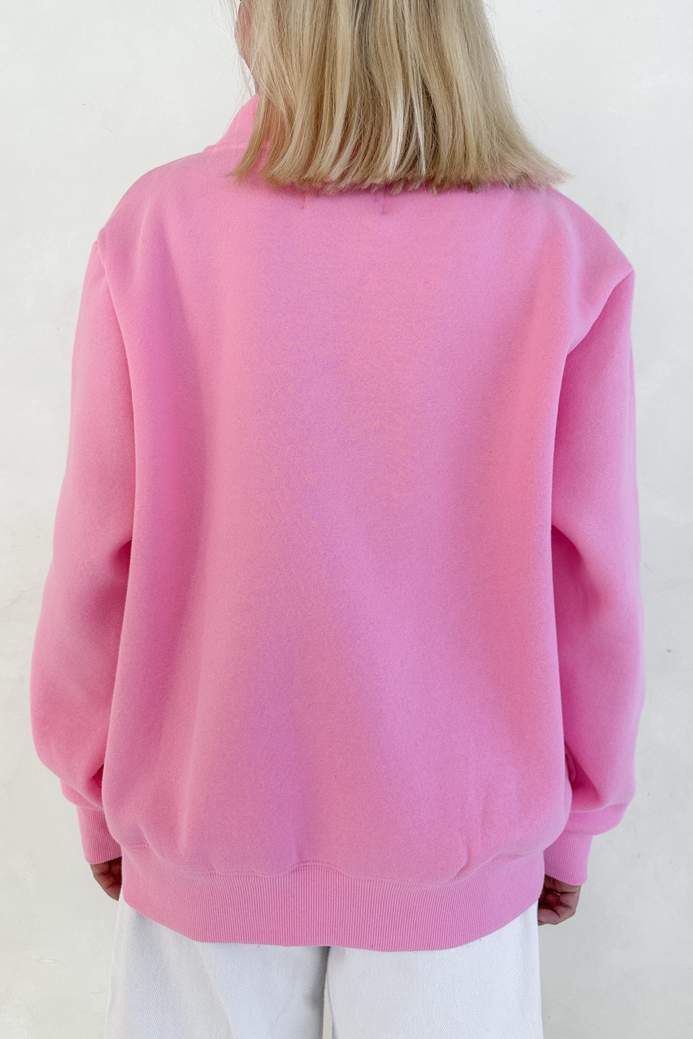 Coffee Run Mockneck Sweatshirt in Pink - Neutral Ground