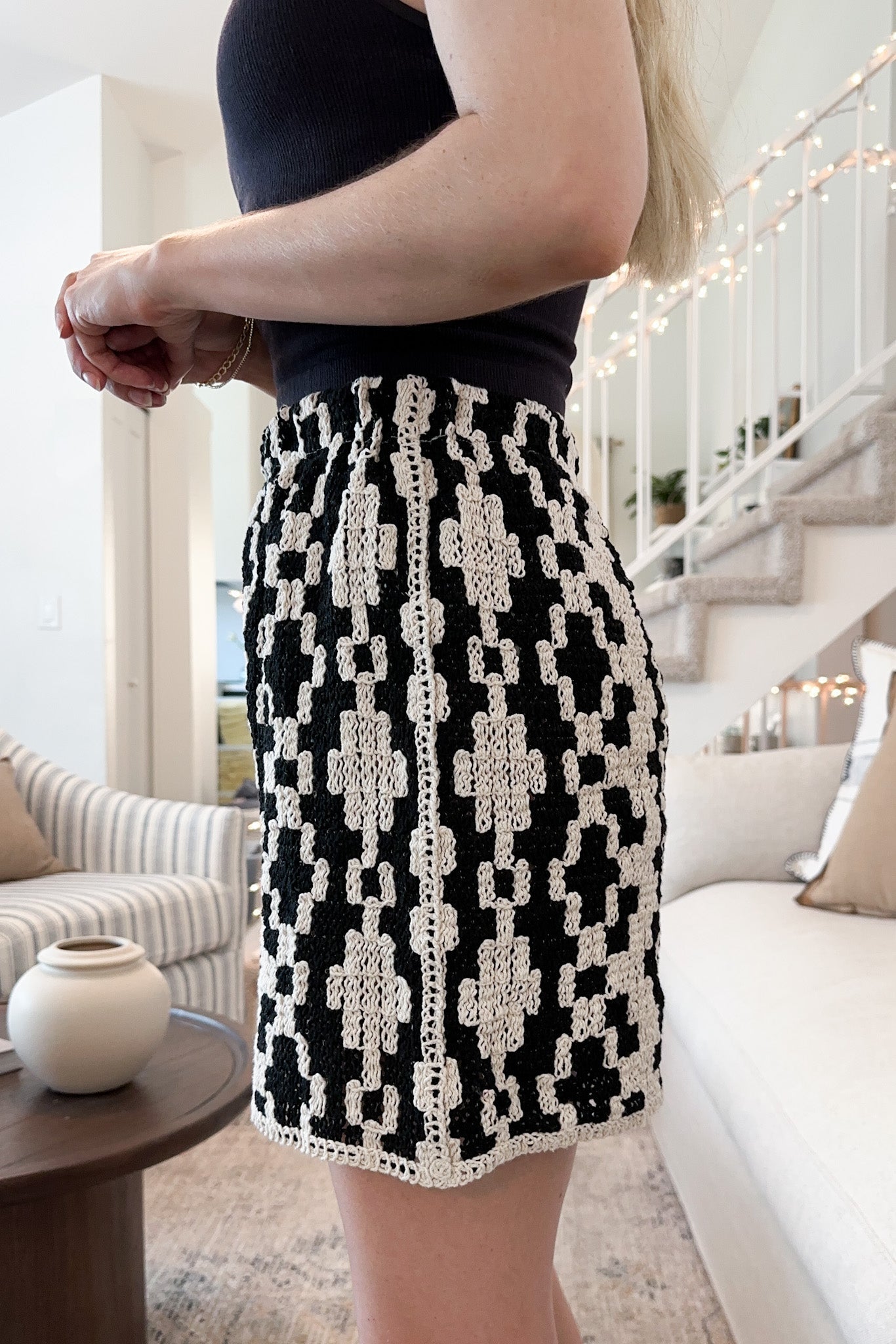 Cove Crochet Cotton Shorts - Neutral Ground