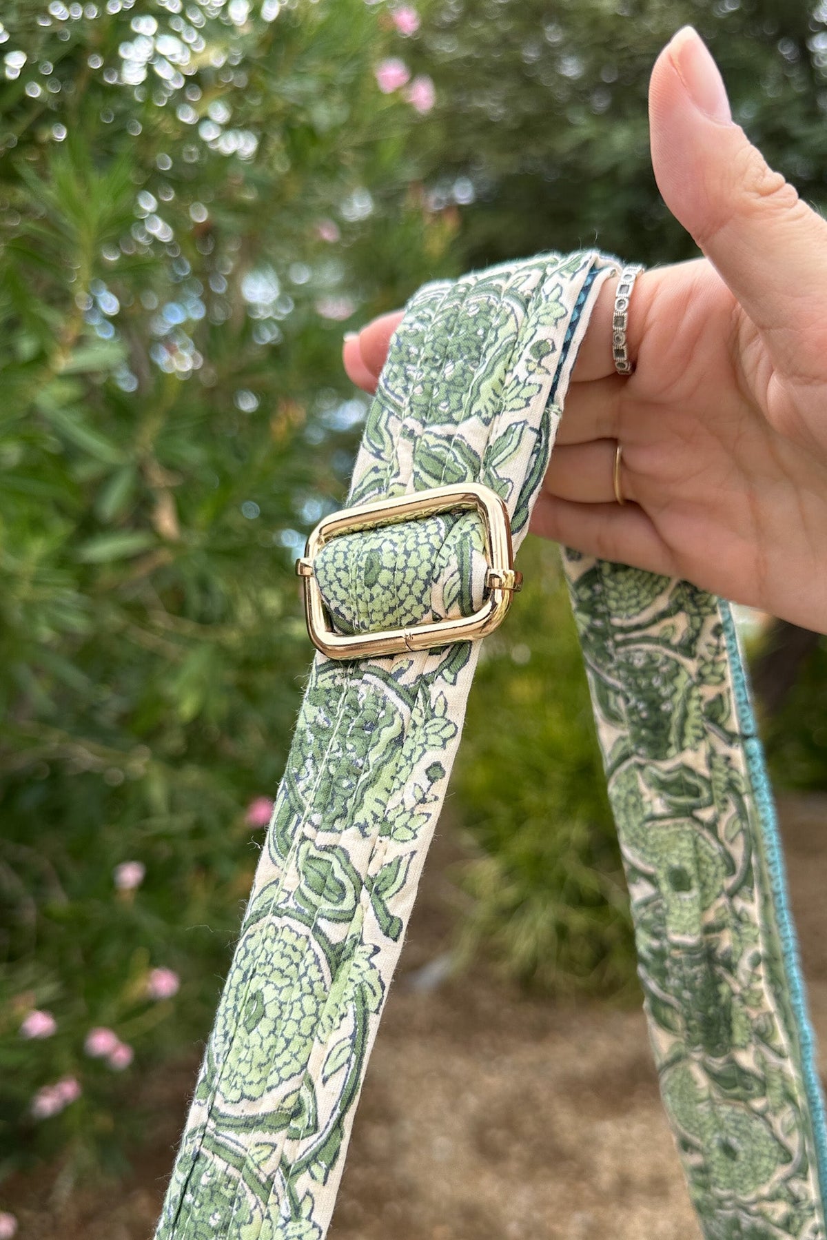 Daytrip Quilted Crossbody Bag in Sage and Blue - Neutral Ground