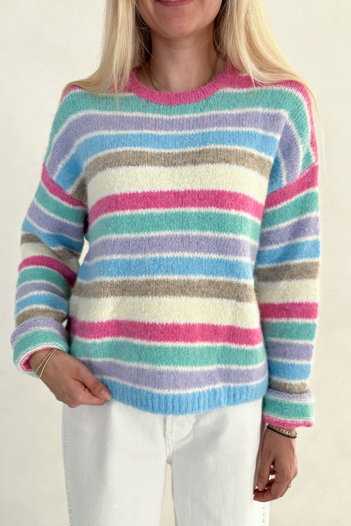 Dream House Knit Sweater in Rainbow - Neutral Ground