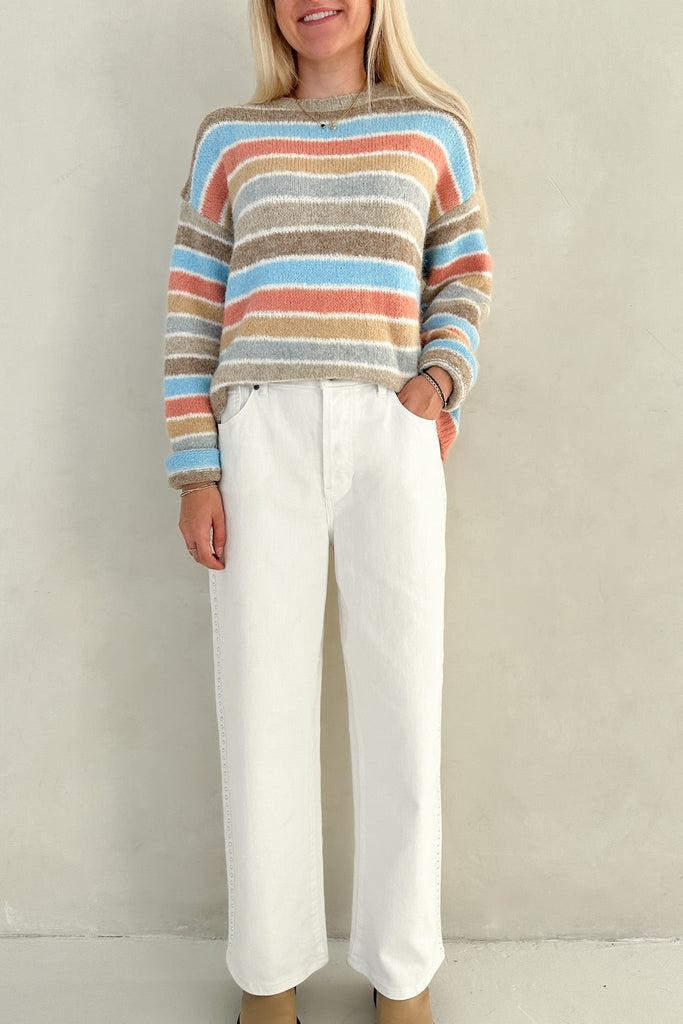 Dream House Knit Sweater in Sherbet - Neutral Ground