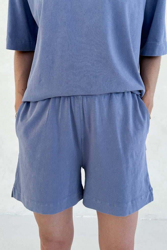 Early Riser Pima Cotton Short Set - Neutral Ground