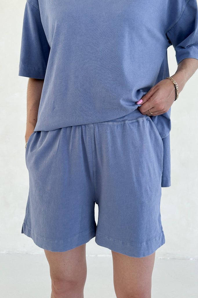 Early Riser Pima Cotton Short Set - Neutral Ground