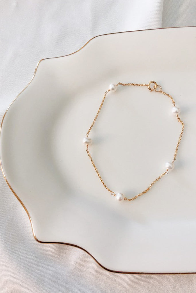 Eloise Freshwater Pearl Bracelet - Neutral Ground