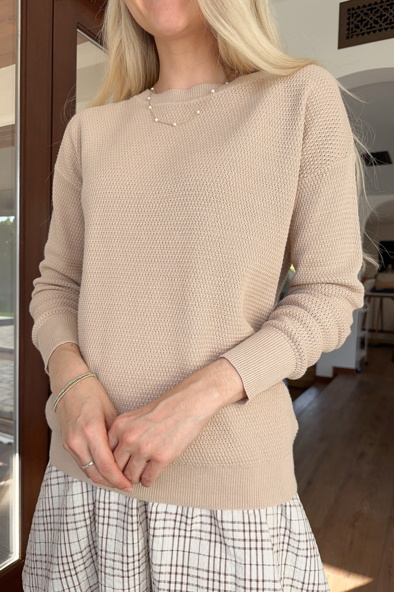 Emory Classic Drop Shoulder Sweater - Neutral Ground