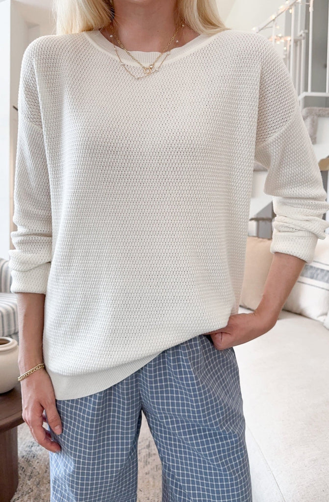 Emory Classic Drop Shoulder Sweater - Neutral Ground