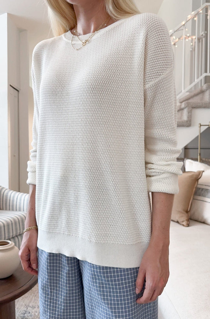 Emory Classic Drop Shoulder Sweater - Neutral Ground