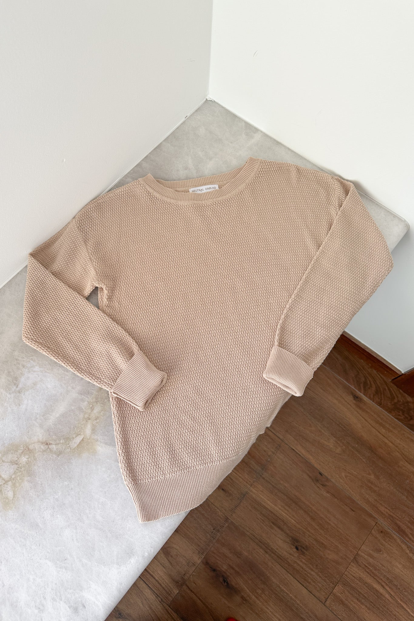 Emory Classic Drop Shoulder Sweater - Neutral Ground