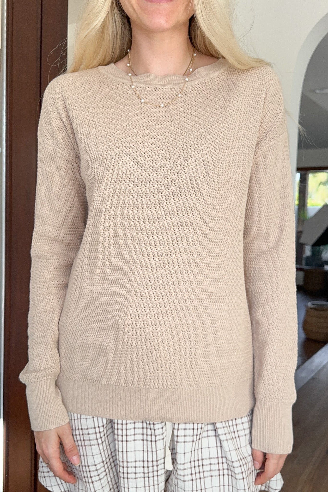 Emory Classic Drop Shoulder Sweater - Neutral Ground