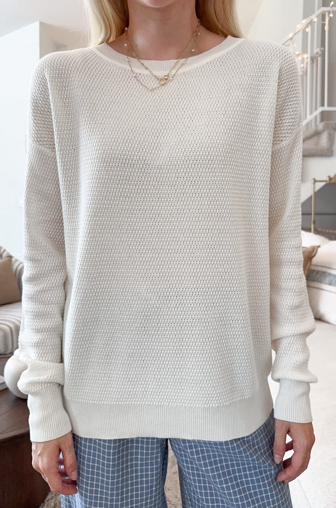 Emory Classic Drop Shoulder Sweater - Neutral Ground