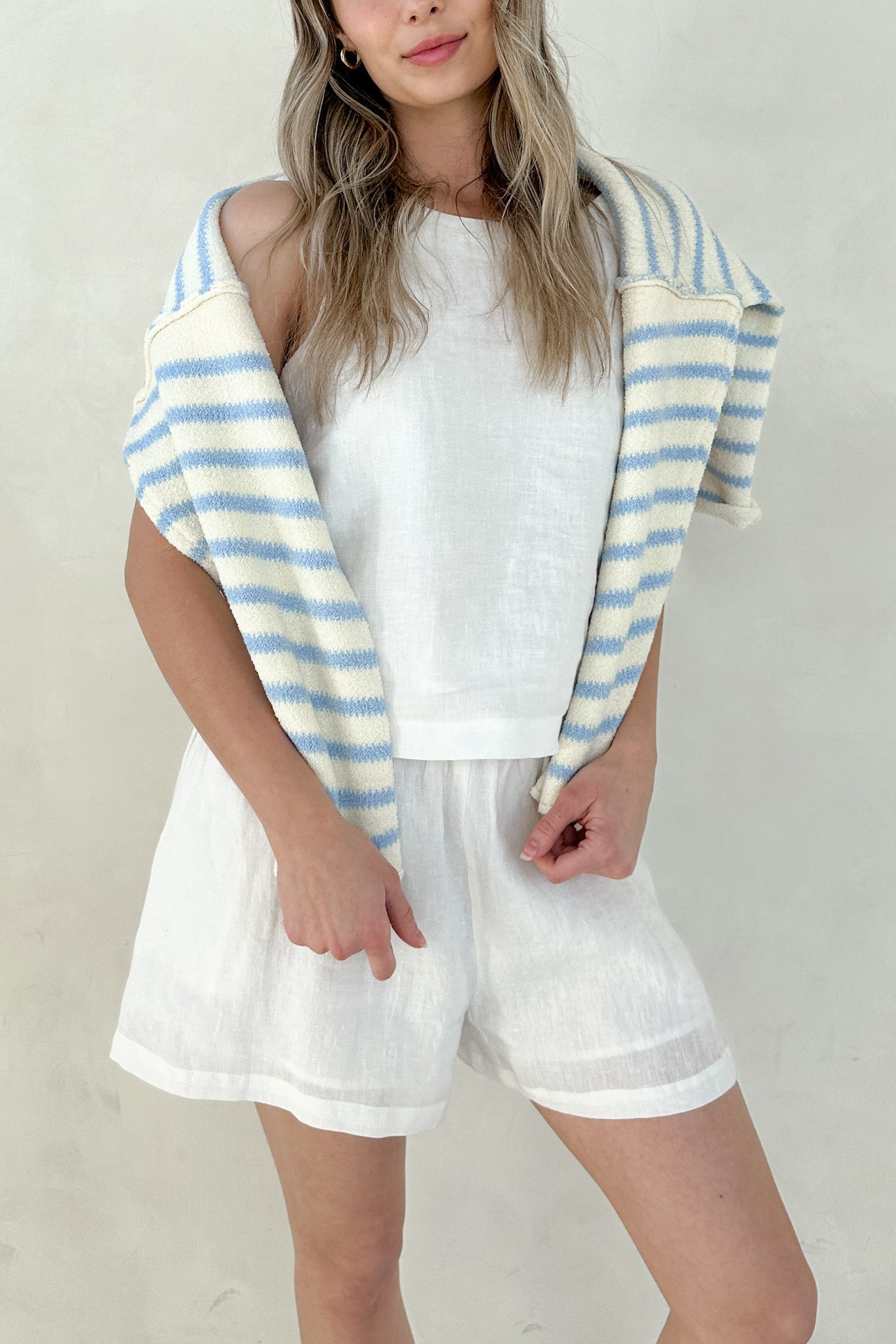 Endless Summer Oversized Sweater in Surf Blue - Neutral Ground