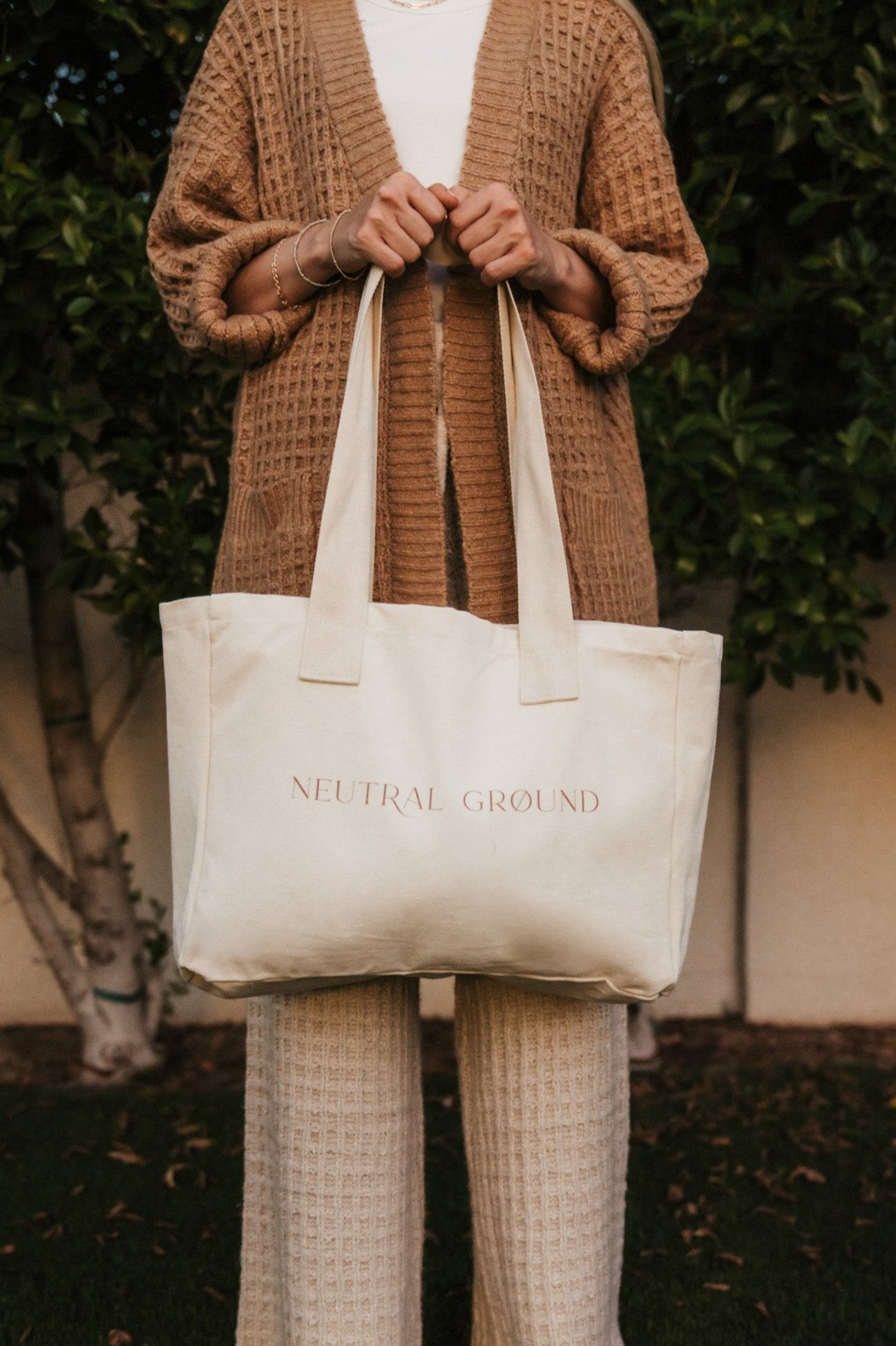 Everyday Canvas Tote Bag - Neutral Ground