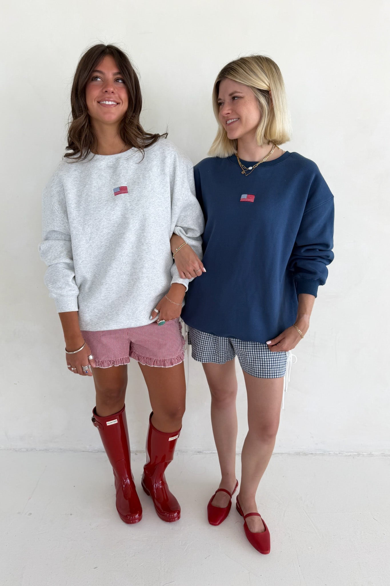 Glory Days Slouchy Crew Sweatshirt in Navy - Neutral Ground