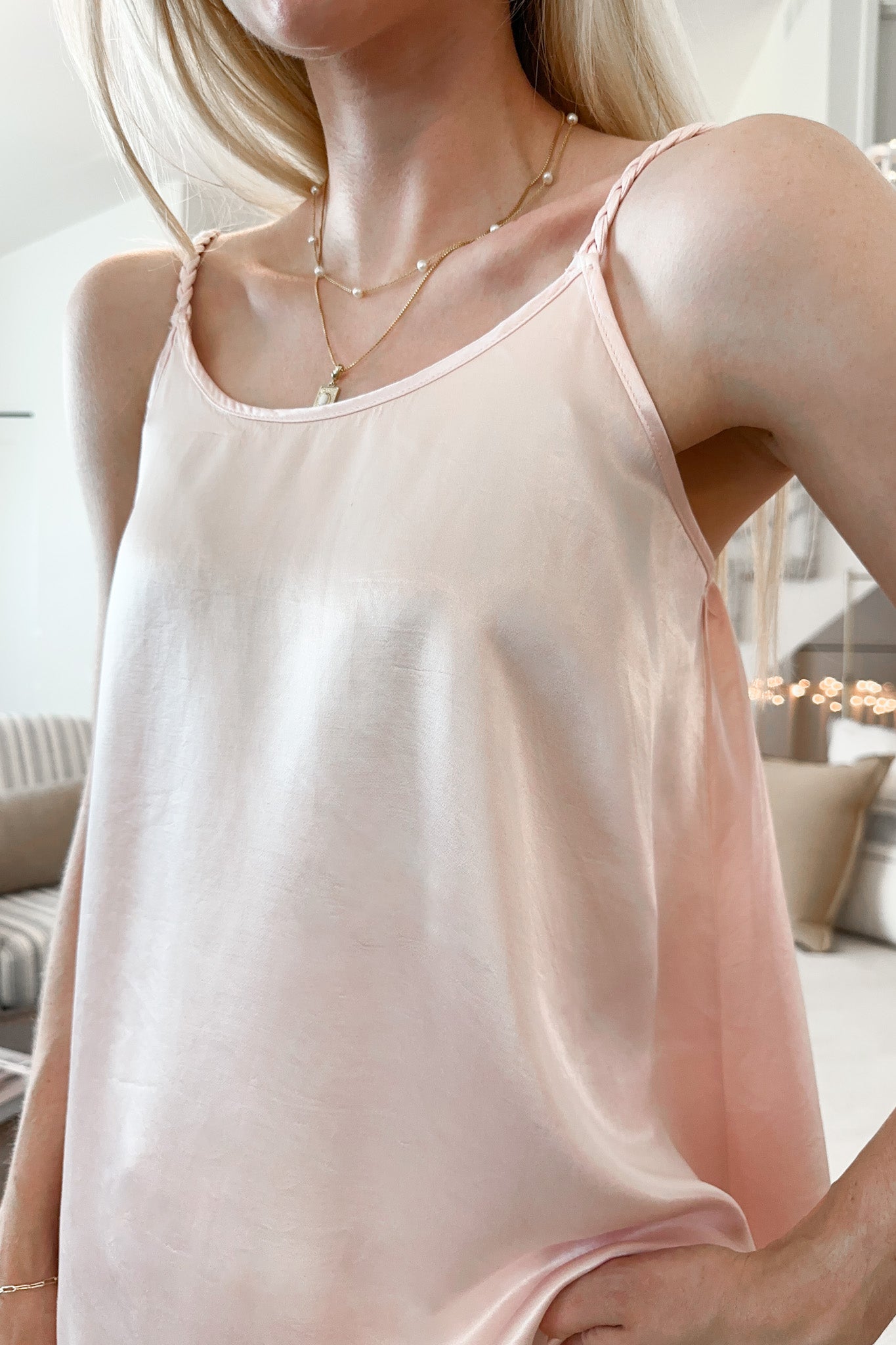 Gracie Satin Camisole - Neutral Ground