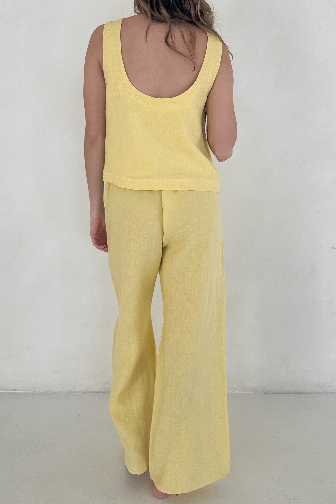 Harbor Linen Top in Pineapple - Neutral Ground