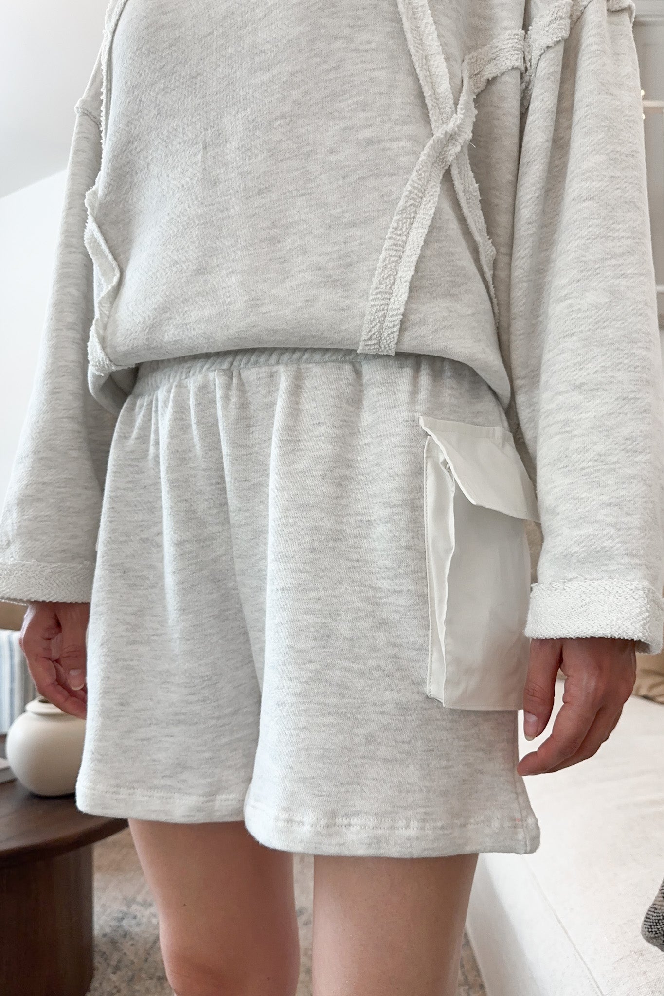 Harley Cargo Pocket Wide Leg Shorts - Neutral Ground