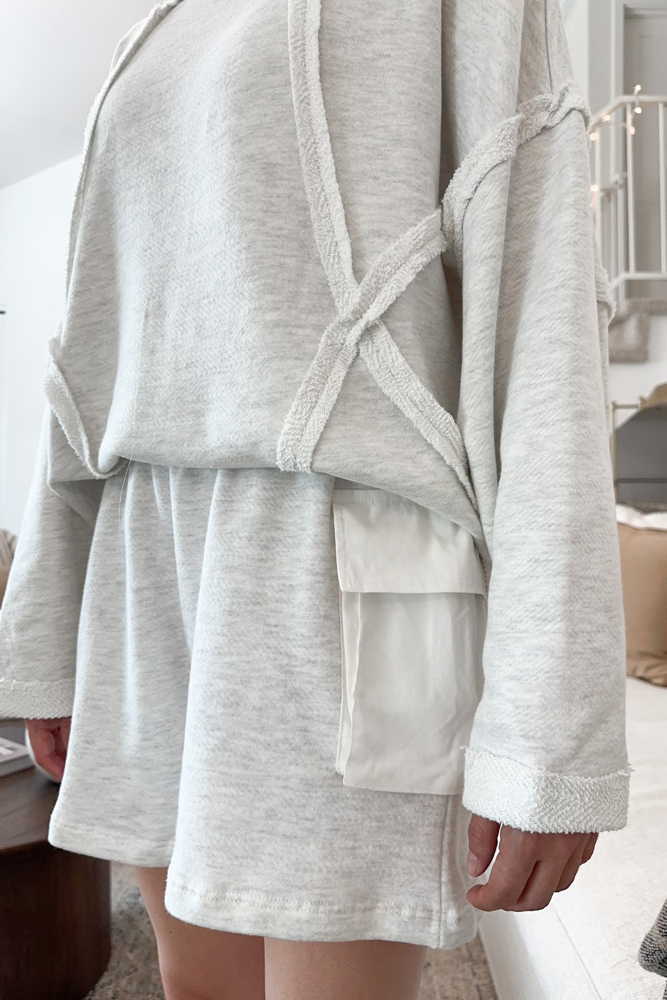 Harley Cargo Pocket Wide Leg Shorts - Neutral Ground