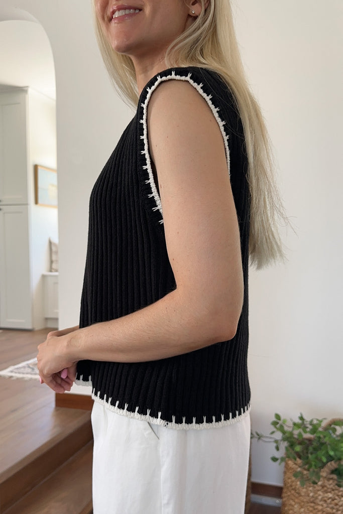 Harper Cap Sleeve Sleeveless Knit Top - Neutral Ground