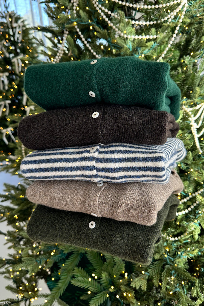 Haven Cardigan in Hunter Green - Neutral Ground