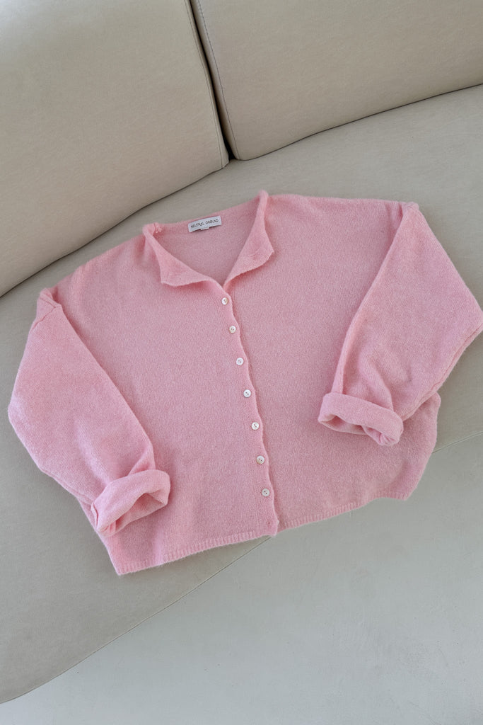 Haven Cardigan in Sweet Pink - Neutral Ground
