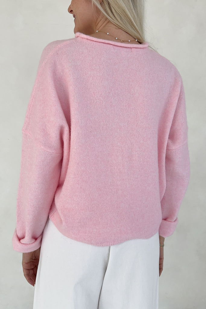 Haven Cardigan in Sweet Pink - Neutral Ground