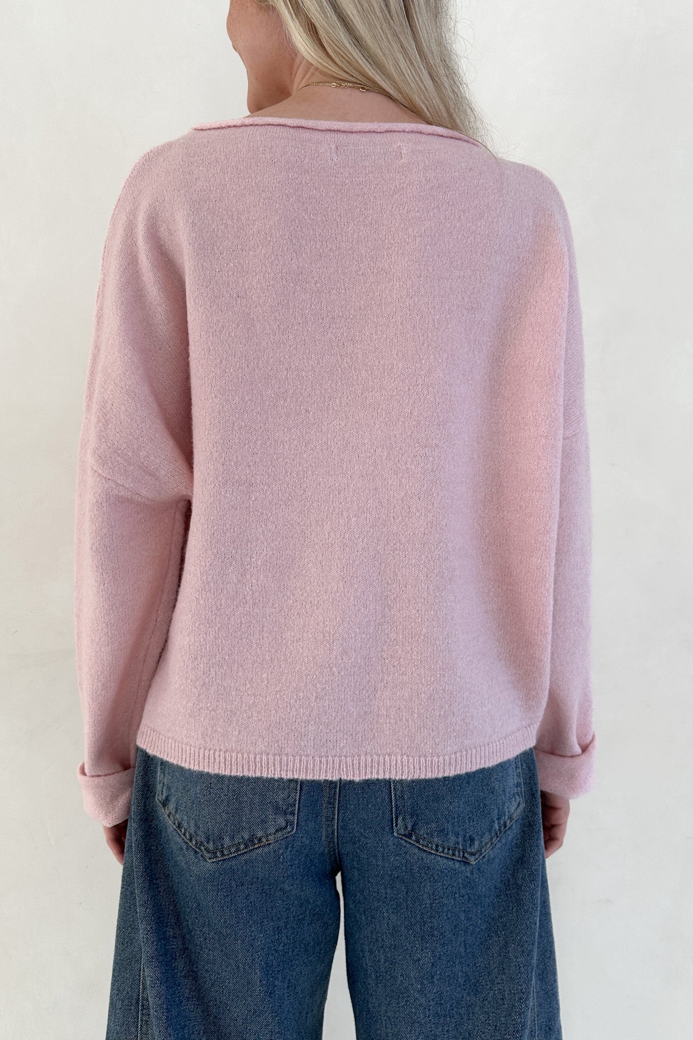 Haven Sweater in Baby Pink - Neutral Ground