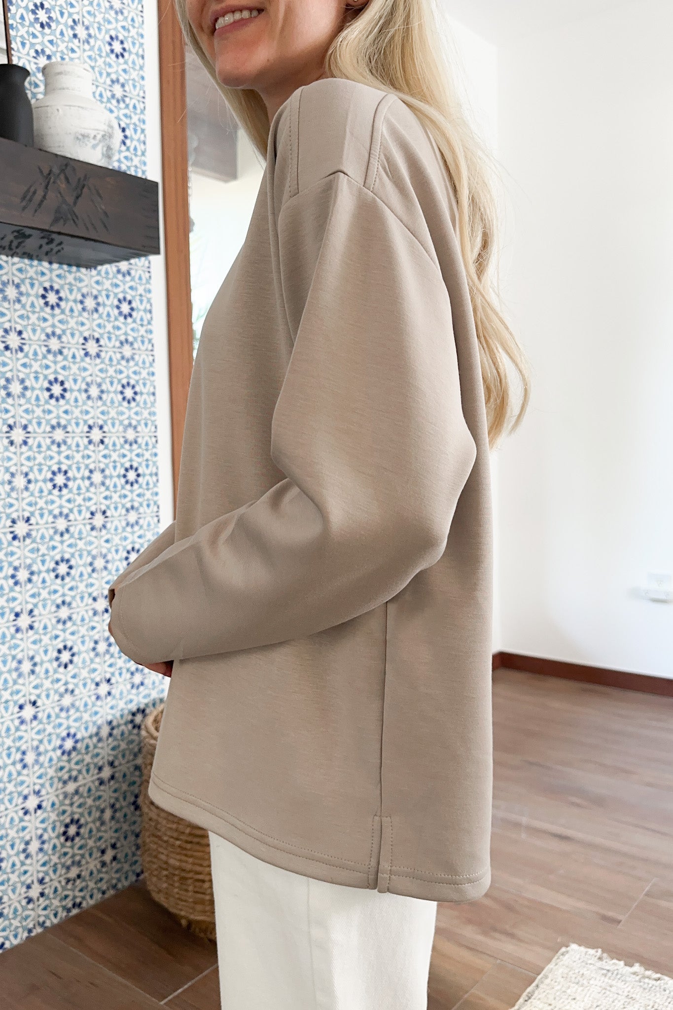 Hot Cocoa Long Sleeve Top - Neutral Ground