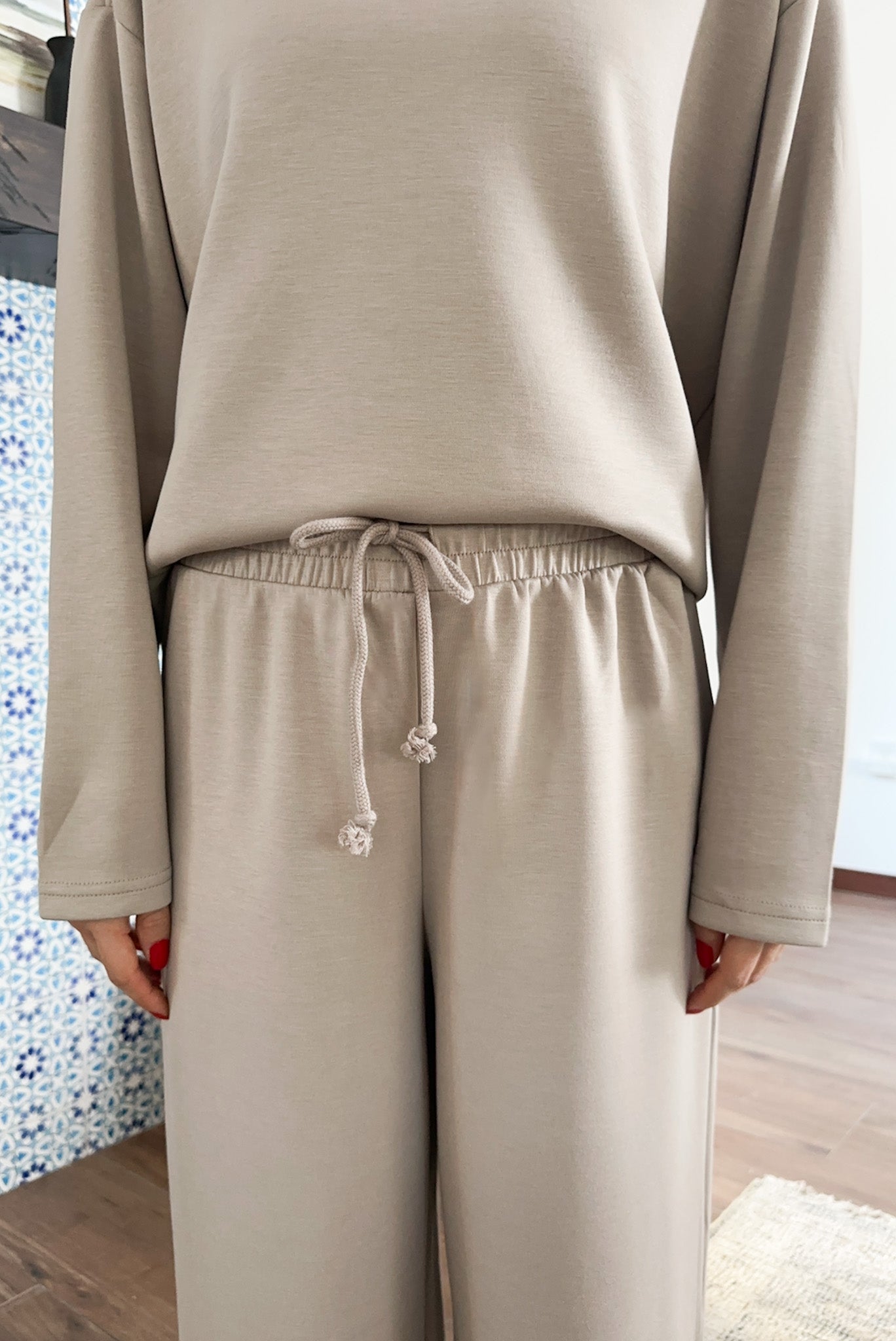 Hot Cocoa Straight Leg Pants - Neutral Ground