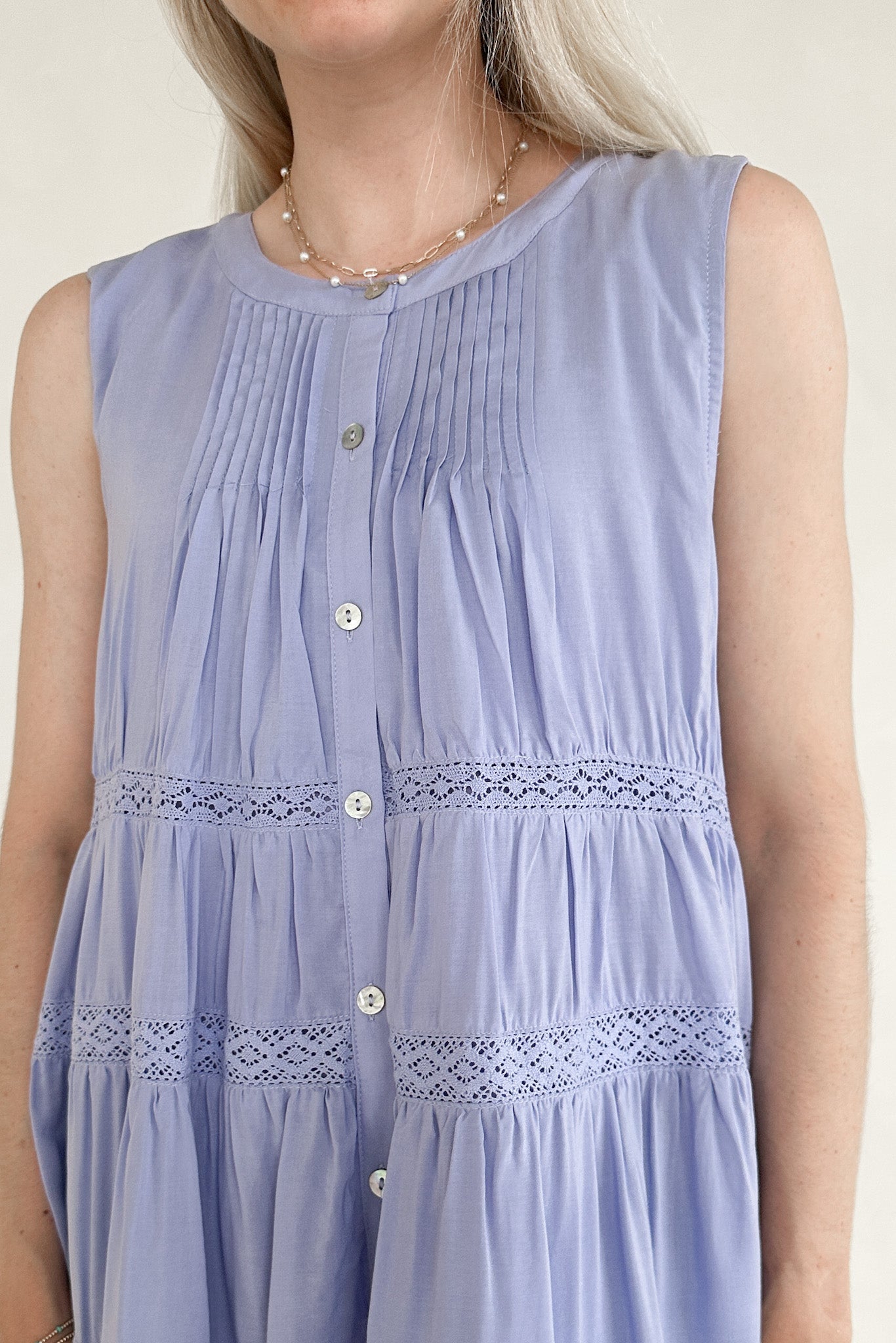 Lacey Flare Ruffle Mini Dress - Neutral Ground