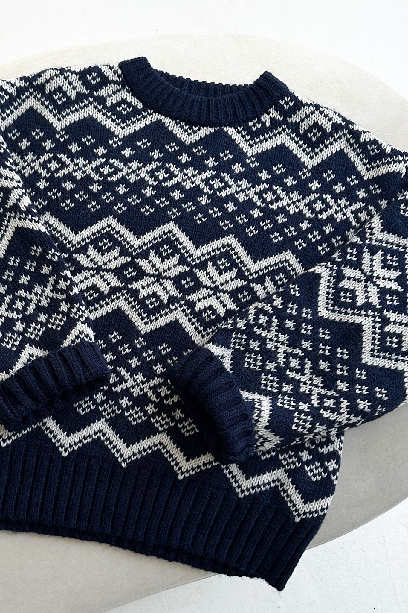 Laurent Faire Isle Snowflake Knit Sweater - Neutral Ground