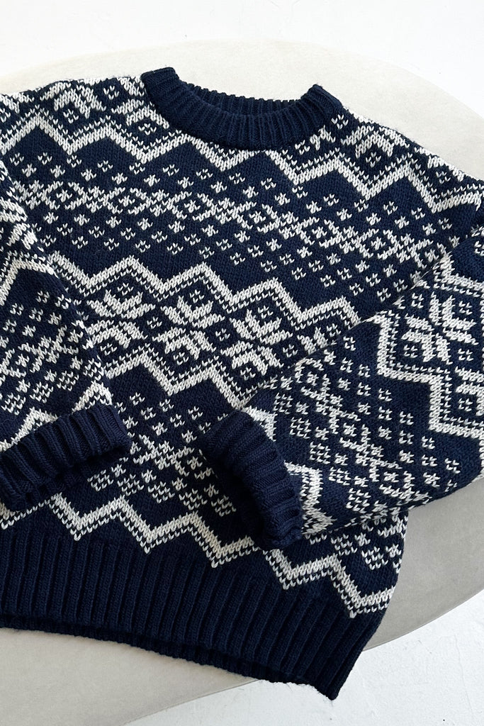 Laurent Faire Isle Snowflake Knit Sweater - Neutral Ground