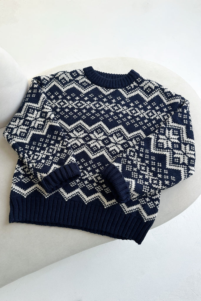 Laurent Faire Isle Snowflake Knit Sweater - Neutral Ground